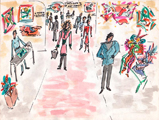 Outsider Art Show, Man on the Bus There