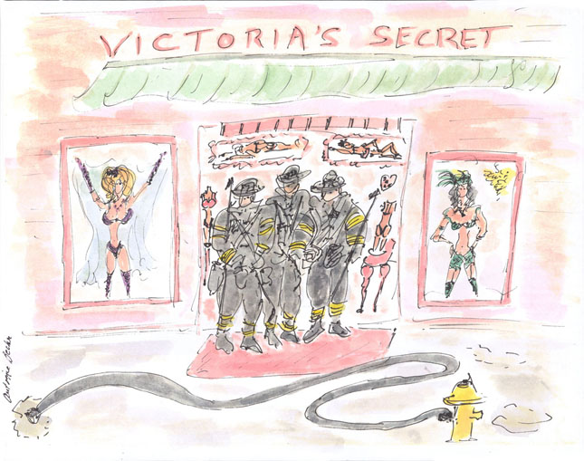 Fire! Fire! At Victoria's Secret - I Guess They Put It Out