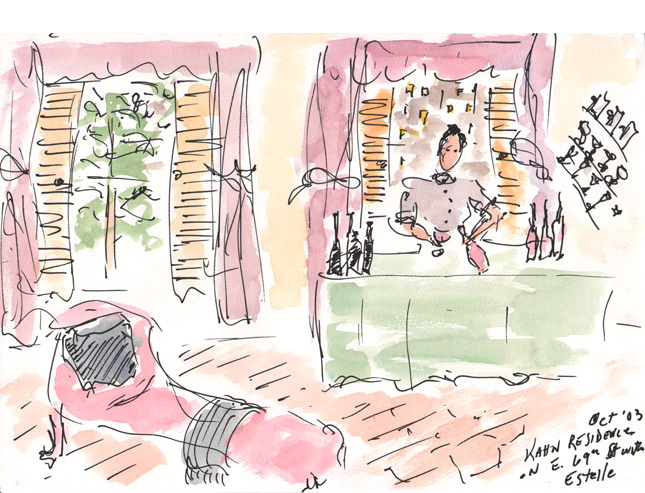 At Kahn Residence on E. 69th with Estelle