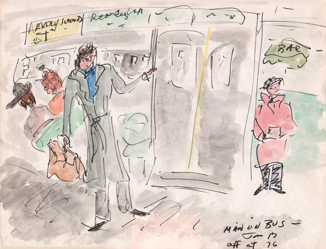 Man on Bus - Madison Avenue